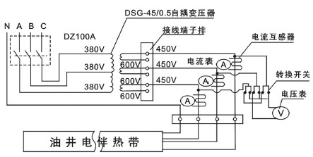 石油行業(yè)專(zhuān)用油井電伴熱裝置電氣圖